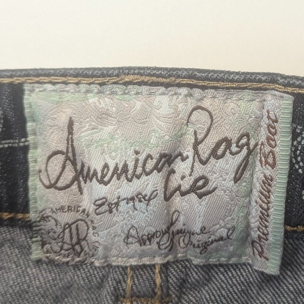 American Rag Size 0S Dark Wash Boot Cut Jeans - Picture 8 of 13